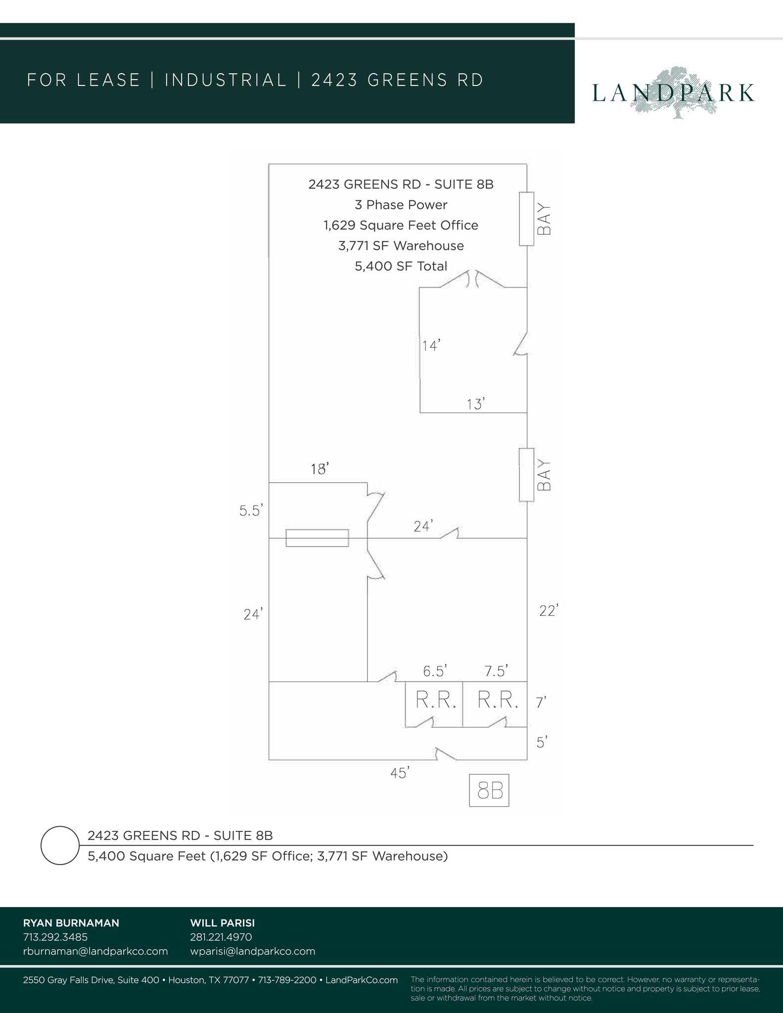 2423 Greens Rd, Houston, TX à louer Plan de site– Image 1 sur 10