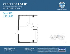100 W Cypress Creek Rd, Fort Lauderdale, FL à louer Plan d’étage– Image 1 sur 1