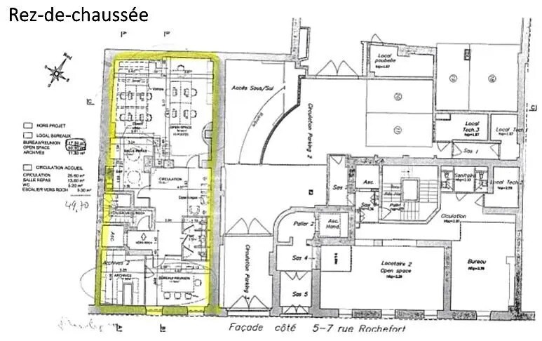 Bureau dans Paris à louer Plan d’étage– Image 1 sur 3
