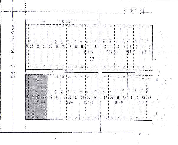 16701 Pacific Ave S, Spanaway, WA à vendre - Plan cadastral – Image 3 sur 9