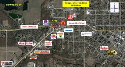 102 State Rd, Dowagiac, MI à louer Aérien– Image 1 sur 3