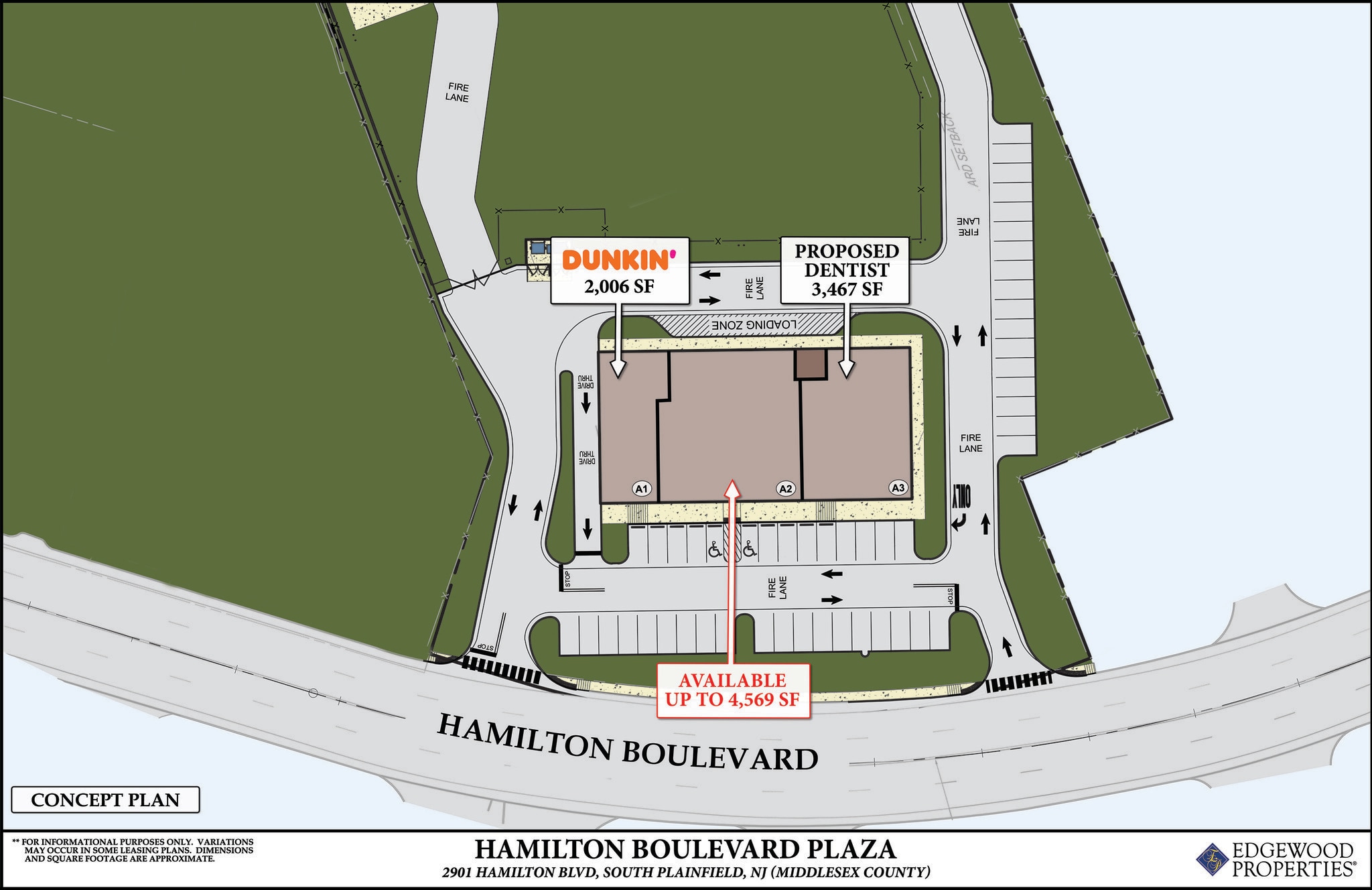 2901 Hamilton Blvd, South Plainfield, NJ à louer Plan de site– Image 1 sur 1
