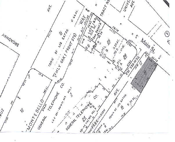 23 E Main St, Los Gatos, CA à louer - Plan cadastral – Image 3 sur 3