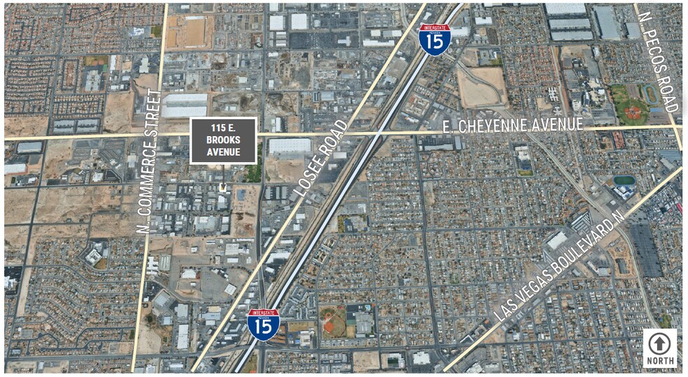 115 E Brooks Ave, North Las Vegas, NV à louer - Aérien – Image 3 sur 3