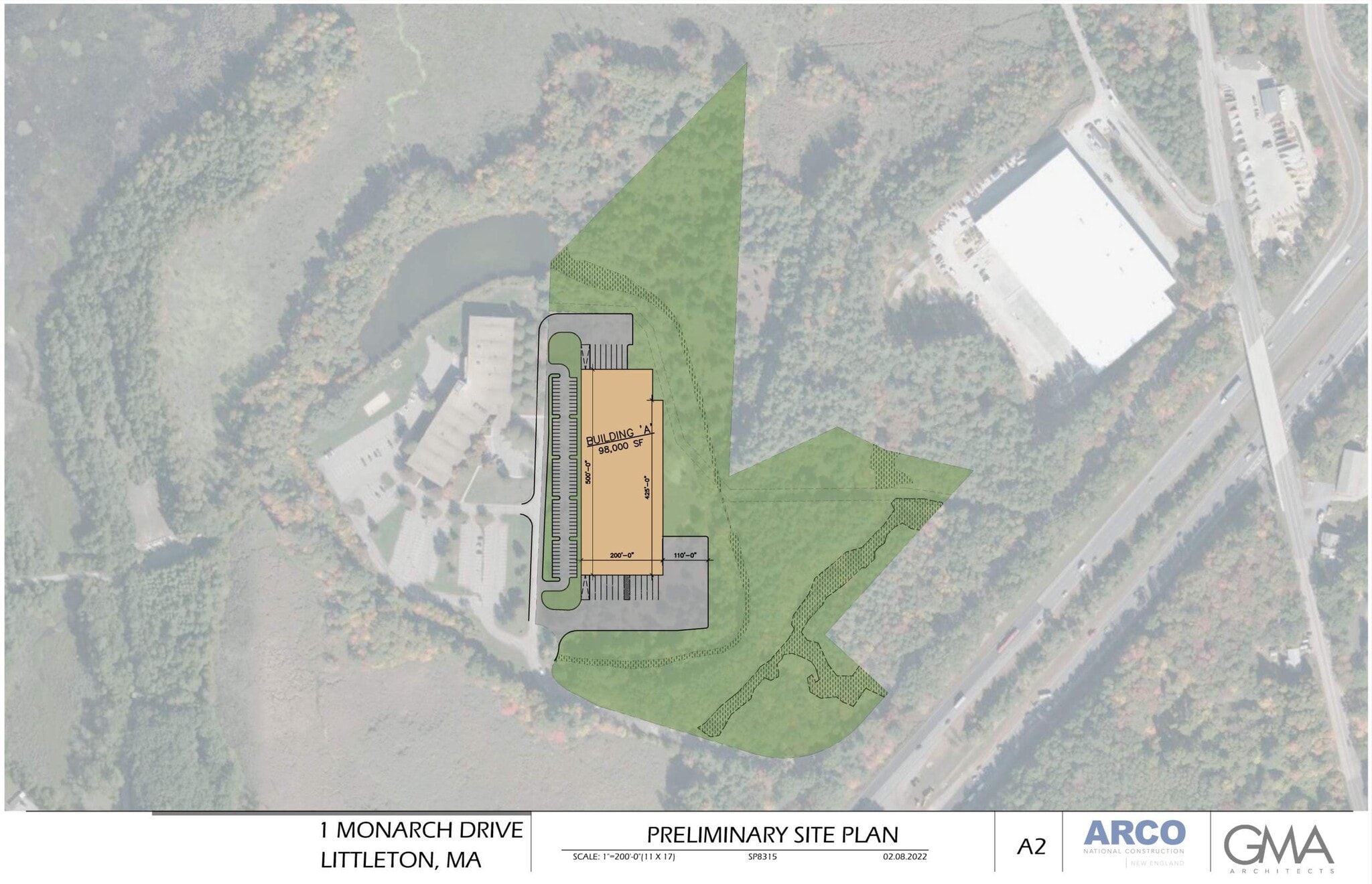 2 Monarch Dr, Littleton, MA à louer Plan de site– Image 1 sur 2