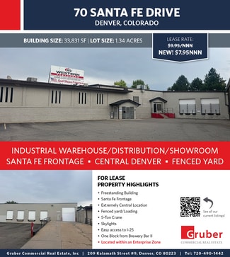 Plus de détails pour 70 S Santa Fe Dr, Denver, CO - Industriel/Logistique à louer
