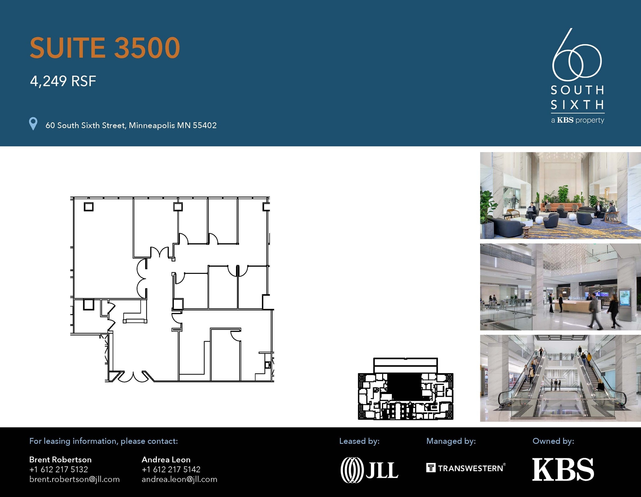 60 S 6th St, Minneapolis, MN à louer Plan d’étage– Image 1 sur 1