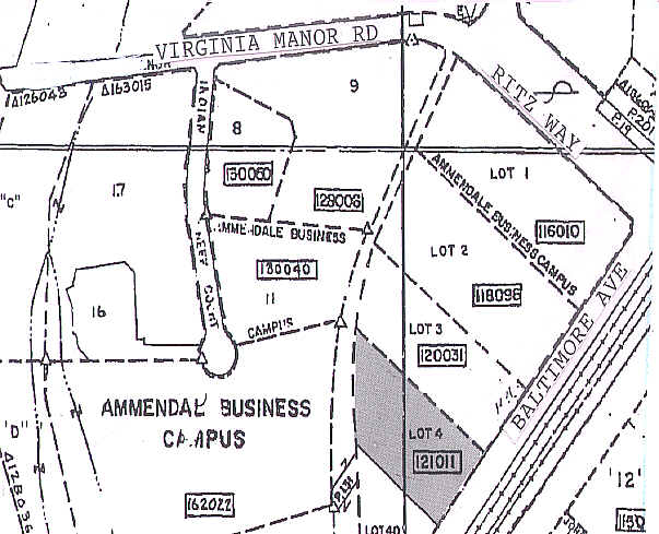 12000 Baltimore Ave, Beltsville, MD à louer - Plan cadastral – Image 3 sur 3