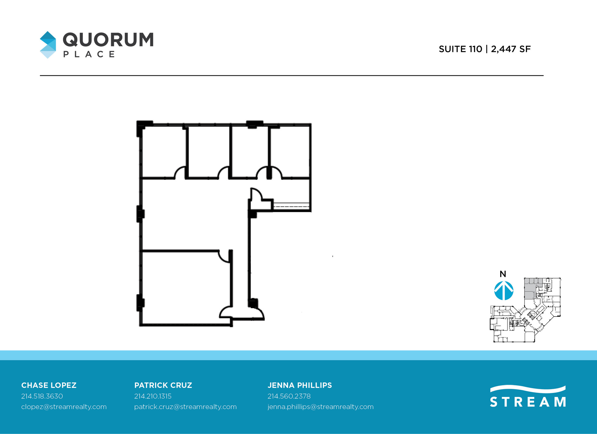 14901 Quorum Dr, Dallas, TX à louer Plan d’étage– Image 1 sur 1