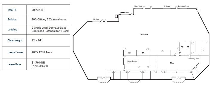 5340 Eastgate Mall, San Diego, CA à louer Plan d’étage– Image 1 sur 1