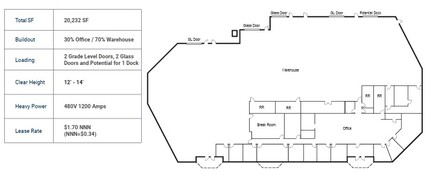 5340 Eastgate Mall, San Diego, CA à louer Plan d’étage– Image 1 sur 1