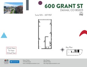 600 Grant St, Denver, CO à louer Plan de site– Image 1 sur 2