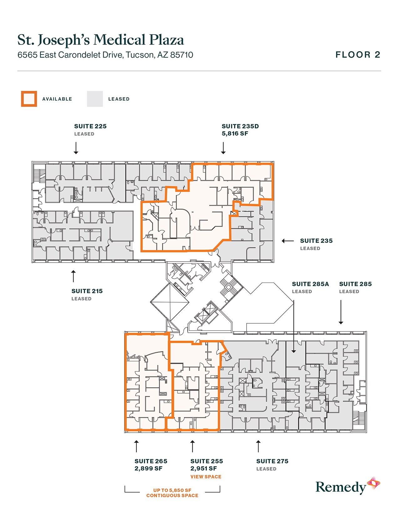 6565 E Carondelet Dr, Tucson, AZ à louer Plan d’étage– Image 1 sur 1