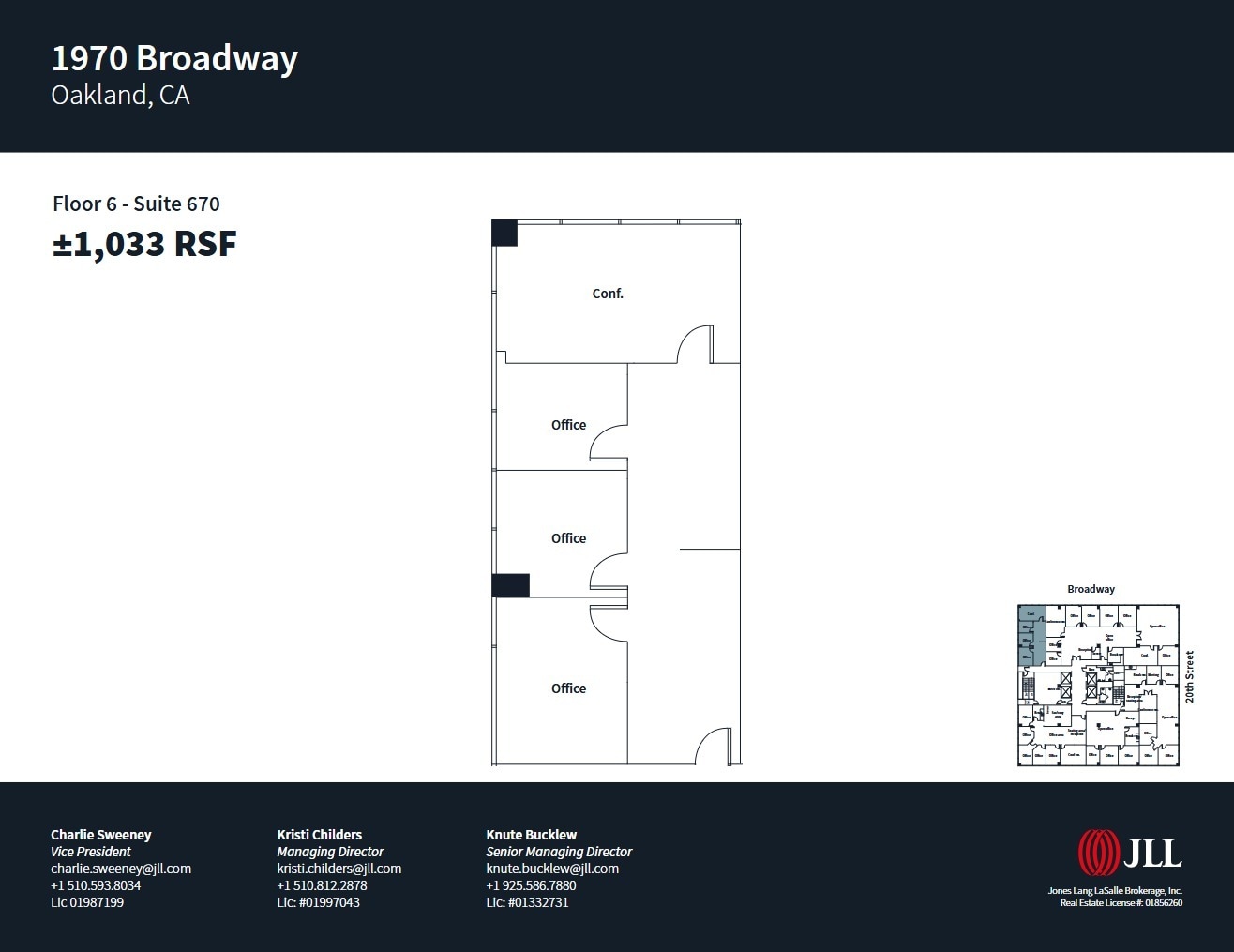 1970 Broadway, Oakland, CA à louer Plan d’étage– Image 1 sur 1