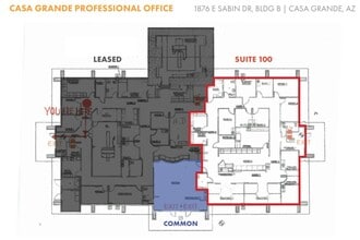 1876 E Sabin Dr, Casa Grande, AZ à louer Plan d’étage– Image 1 sur 1