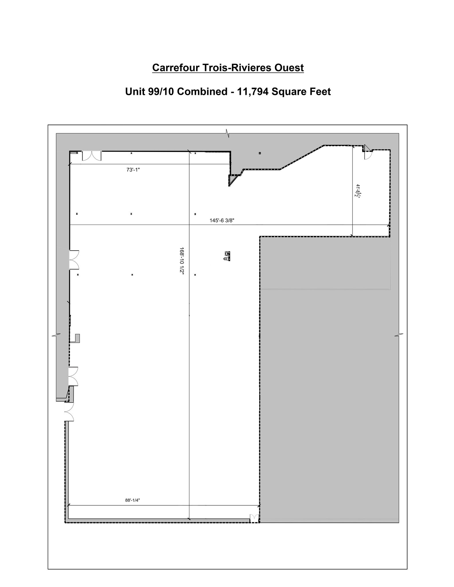 4520 Boul des Recollets, Trois-Rivières, QC à louer Plan de site– Image 1 sur 1