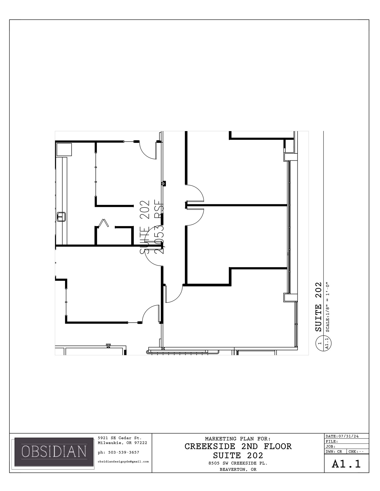 8505 SW Creekside Pl, Beaverton, OR à louer Plan de site– Image 1 sur 3