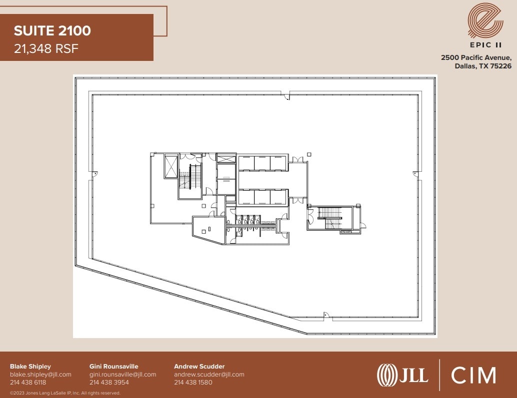 2500 Pacific Ave, Dallas, TX à louer Plan d’étage– Image 1 sur 3