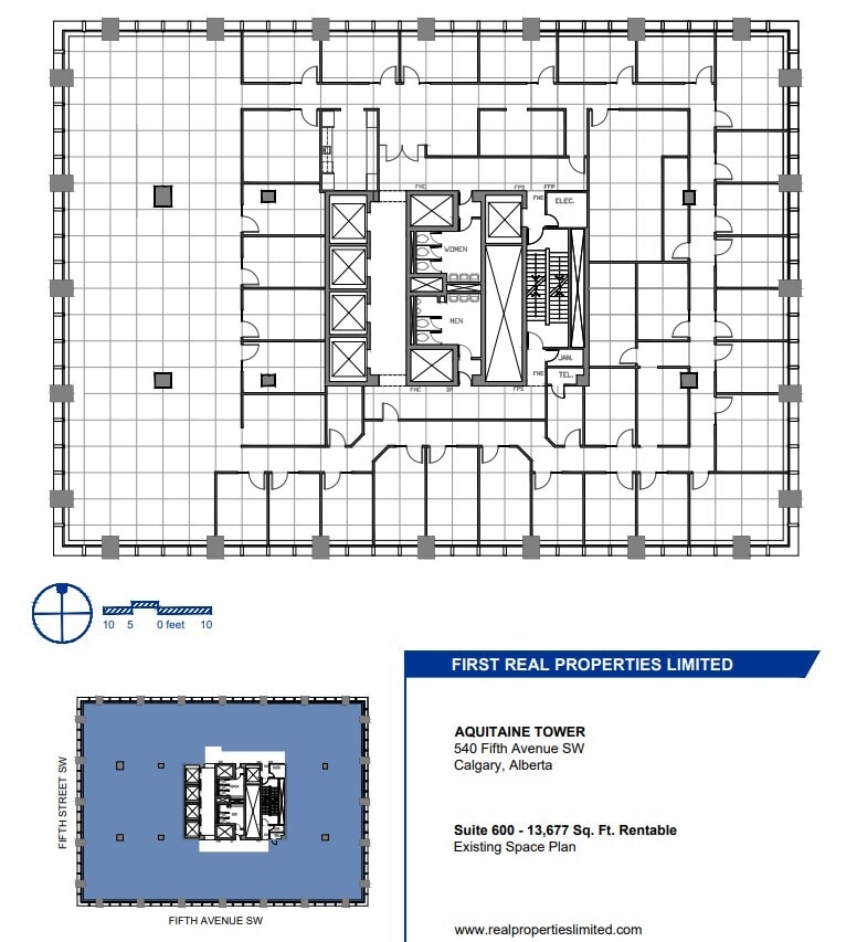 540 5th Ave SW, Calgary, AB à louer Plan d’étage– Image 1 sur 1