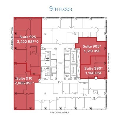 250 E Wisconsin Ave, Milwaukee, WI à louer Plan d’étage– Image 1 sur 1