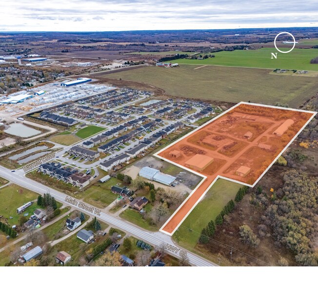 501 & 505 Main St W Shelburne portefeuille de 2 biens à vendre sur LoopNet.fr - Aérien – Image 2 sur 4