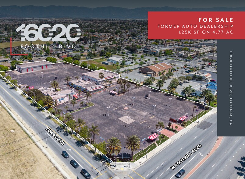 16020 Foothill Blvd, Fontana, CA à vendre - Photo de l’immeuble – Image 1 sur 5