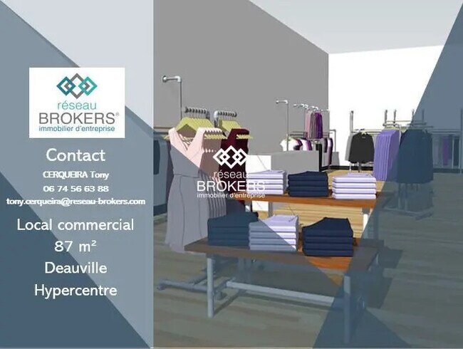 Plus de détails pour 29 Rue Breney, 14800 Deauville, Deauville - Local commercial à louer