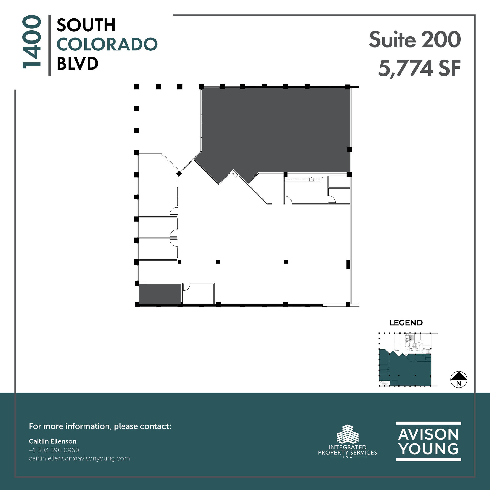 1400 S Colorado Blvd, Denver, CO à louer Plan d’étage– Image 1 sur 1