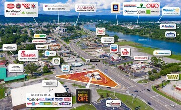 931 Rainbow Dr, Gadsden, AL - VUE AÉRIENNE  vue de carte - Image1