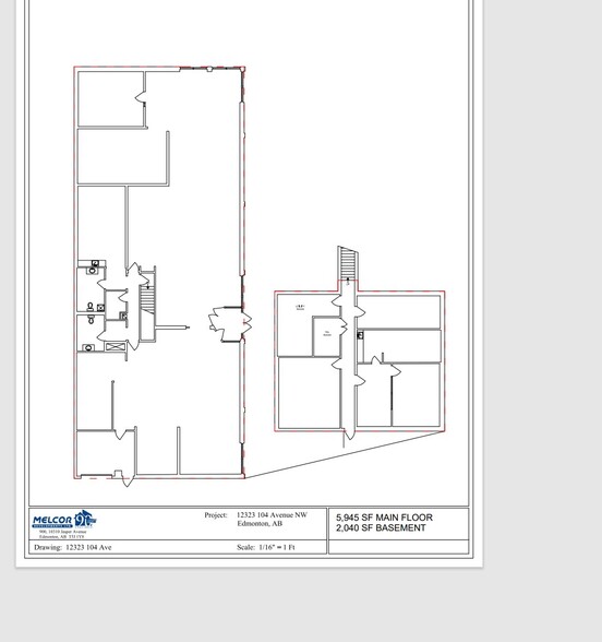 12323 104 Ave NW, Edmonton, AB à louer - Plan d’étage – Image 3 sur 3