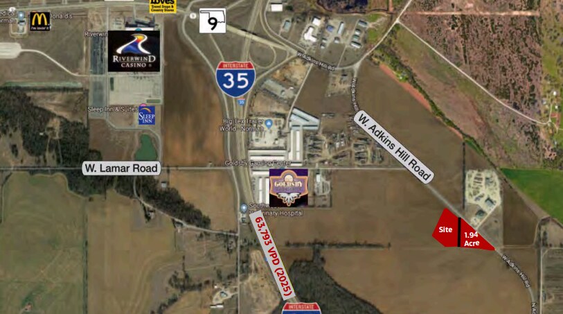 West Adkins Hill Road, Norman, OK à vendre - Photo de l’immeuble – Image 3 sur 15