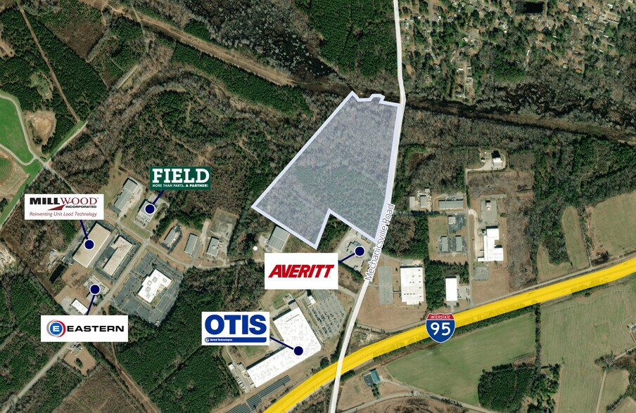 Mechanicsville Road 56.55 acres, Florence, SC à vendre - Aérien – Image 1 sur 1