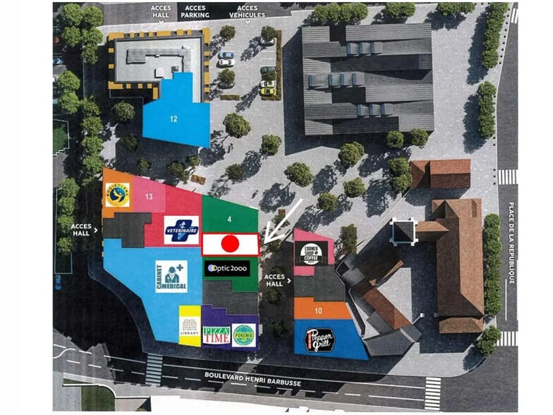 Local commercial dans Draveil à louer - Plan de site – Image 3 sur 4