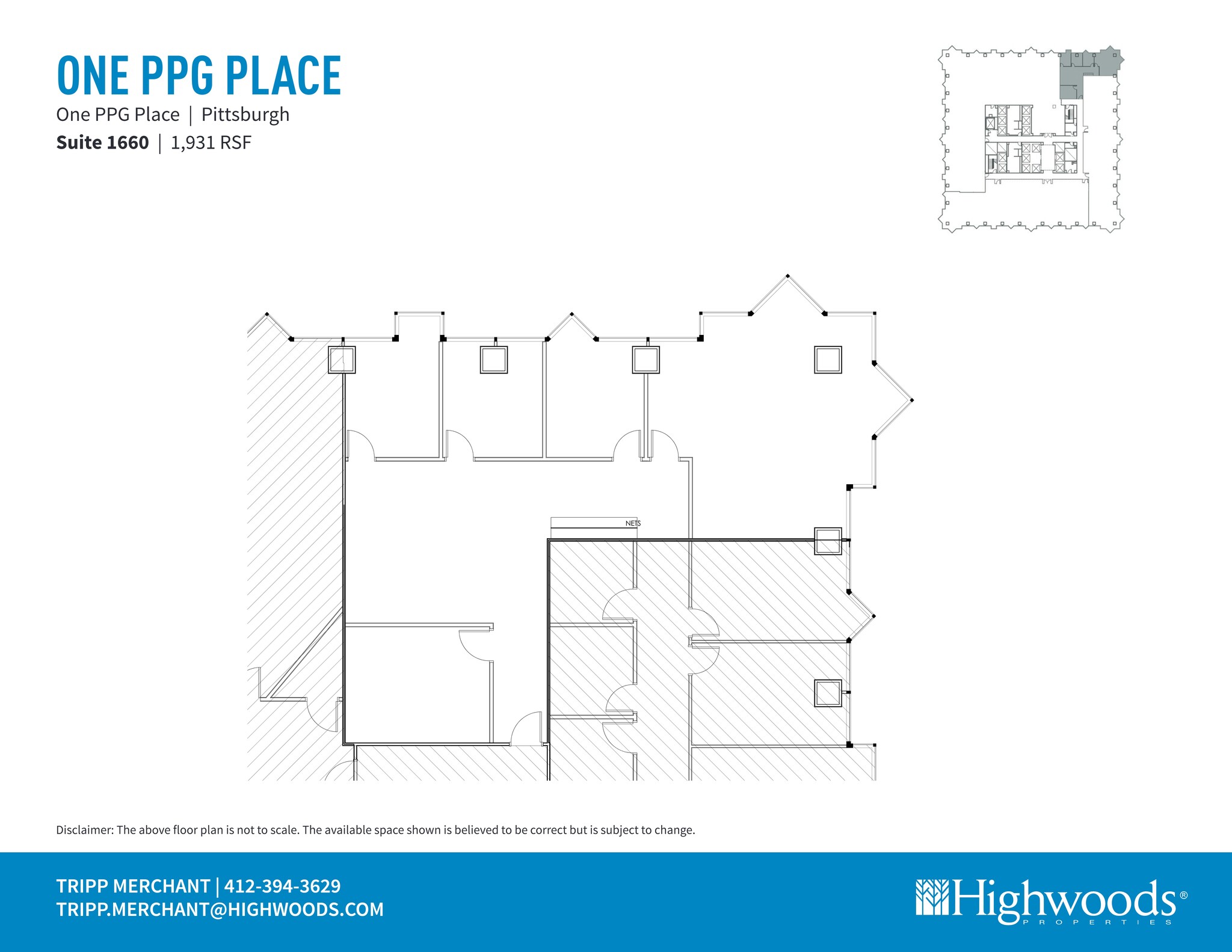 1 PPG Pl, Pittsburgh, PA à louer Plan de site– Image 1 sur 1