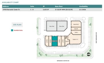 15950 Bernardo Center Dr, San Diego, CA à louer Plan de site– Image 2 sur 2
