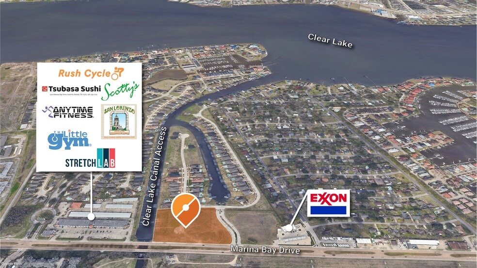 Nwc Marina Bay Drive & Cypress Bay Blvd, Kemah, TX à vendre - Aérien – Image 1 sur 2