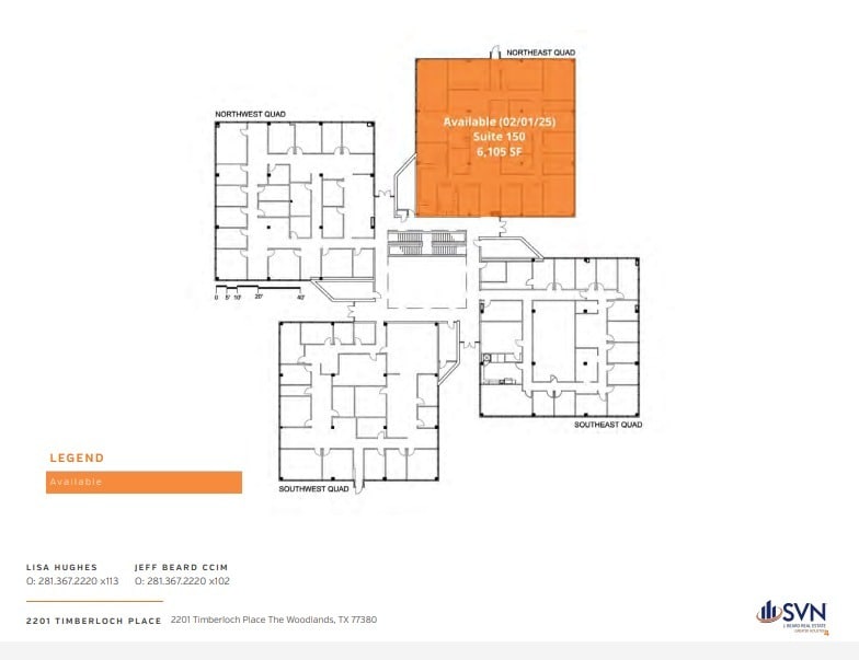 2201 Timberloch Pl, The Woodlands, TX à louer Plan d’étage– Image 1 sur 1
