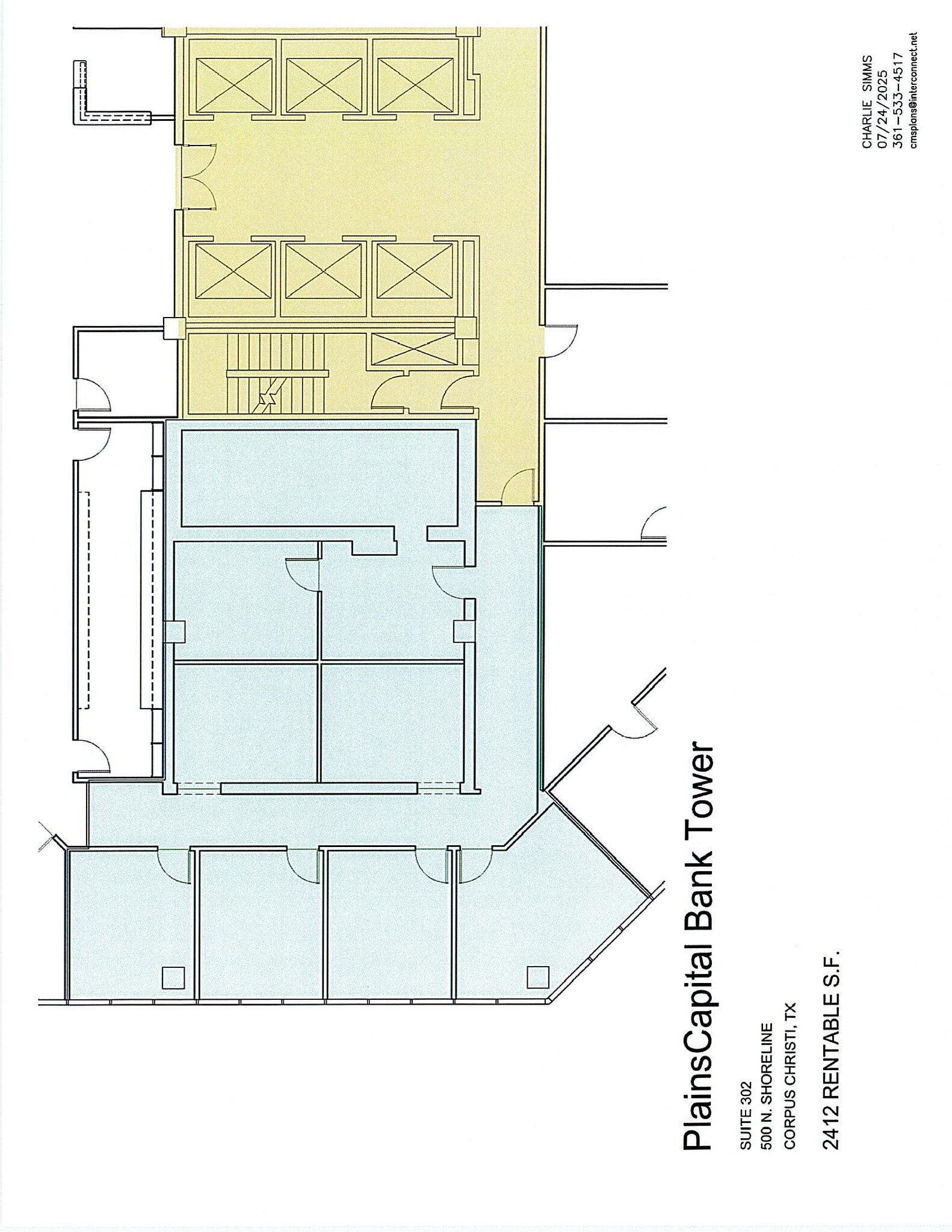 500 N Shoreline Blvd, Corpus Christi, TX à louer Plan d’étage– Image 1 sur 1