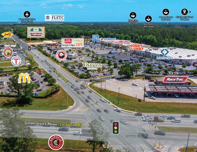 10505 Canal Crossing rd, Brunswick, GA à vendre - Plan de site – Image 2 sur 4