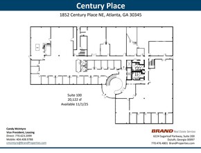 1900 Century Pl NE, Atlanta, GA à louer Plan d’étage– Image 1 sur 1