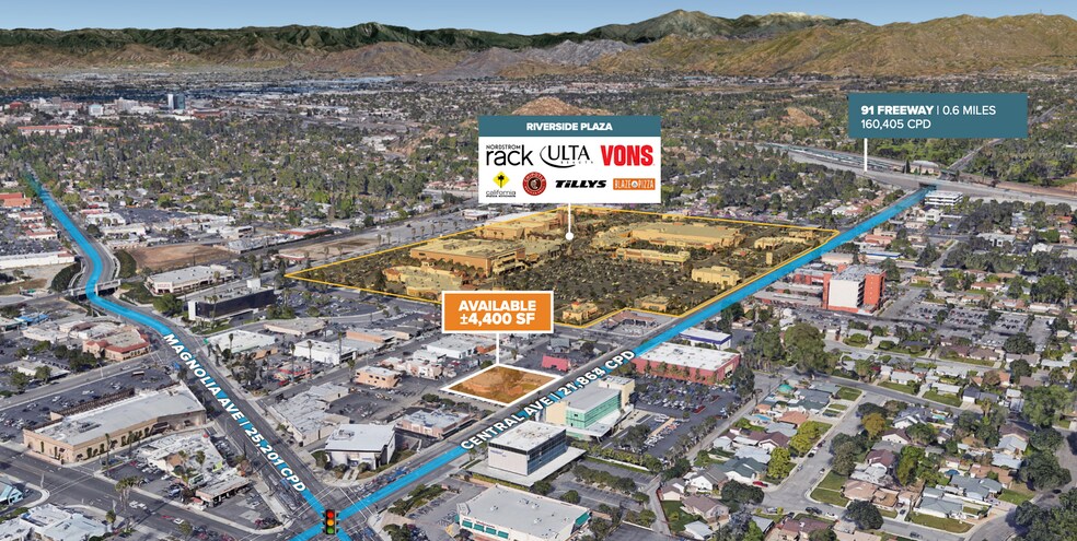 3711 Central Ave, Riverside, CA à vendre - Aérien – Image 2 sur 7