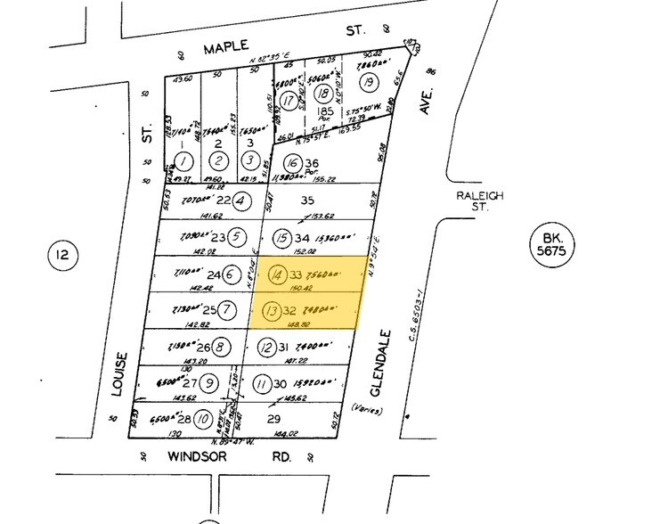 725 S Glendale Ave, Glendale, CA à louer - Plan cadastral – Image 1 sur 11