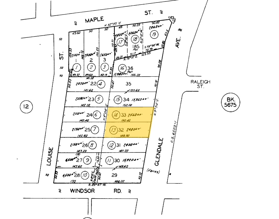 725 S Glendale Ave, Glendale, CA à louer Plan cadastral– Image 1 sur 12