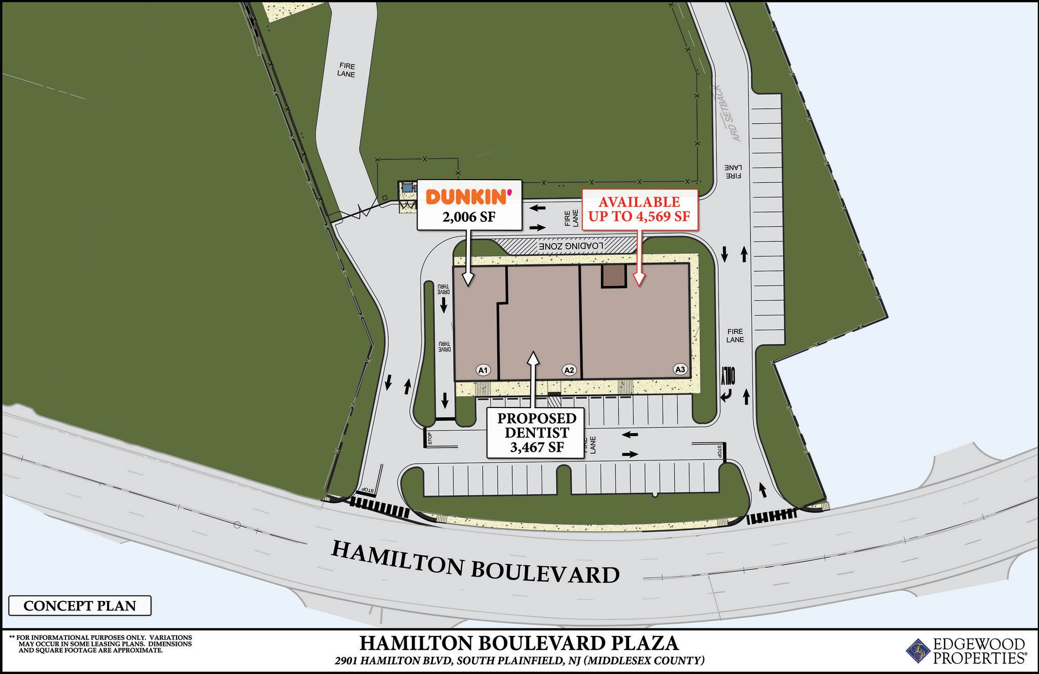 2901 Hamilton Blvd, South Plainfield, NJ à louer Plan de site– Image 1 sur 1