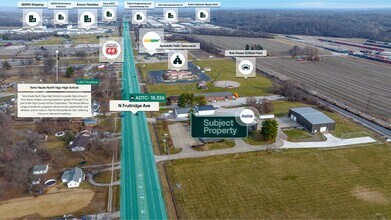 1033 N Fruitridge Ave, Terre Haute, IN - Vue aérienne  vue de carte - Image1