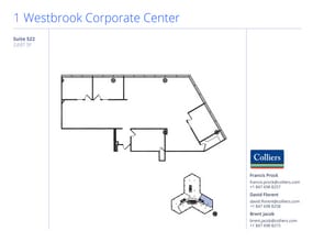 1 Westbrook Corporate Ctr, Westchester, IL à louer Plan d’étage– Image 1 sur 1