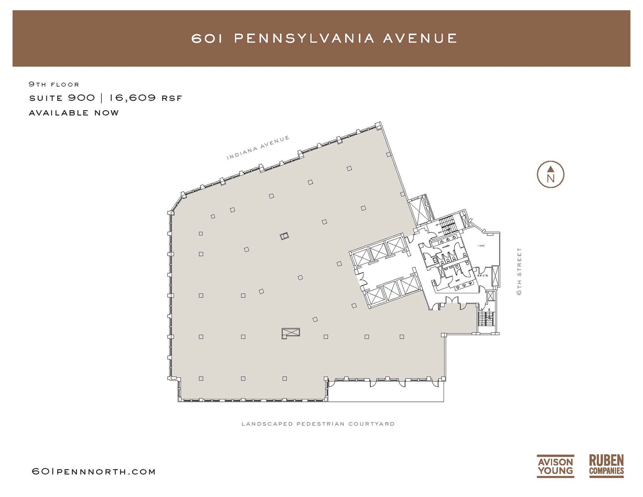 601 Pennsylvania Ave NW, Washington, DC à louer Plan d’étage– Image 1 sur 2