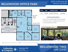 2025 112th Ave NE, Bellevue, WA à louer Plan d’étage– Image 1 sur 1