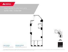 980 N Michigan Ave, Chicago, IL à louer Plan d’étage– Image 1 sur 1