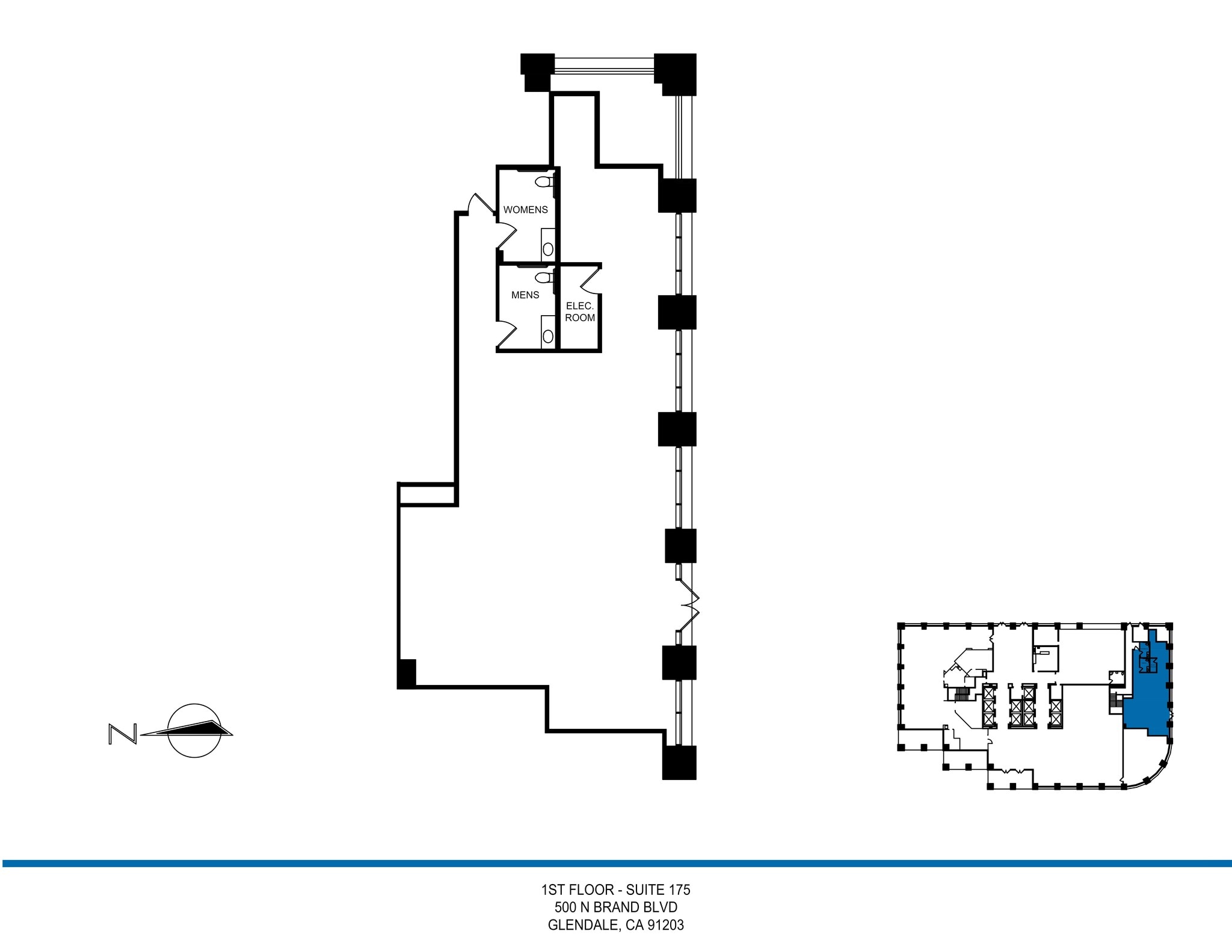 500-550 N Brand Blvd, Glendale, CA à louer Plan de site– Image 1 sur 3